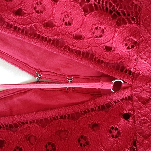 Free People Ruby One Million Lovers V-Back Lace Minidress - Picture 9 of 11